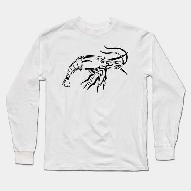 SHAUN THE PRAWN Long Sleeve T-Shirt by Shaun Manley